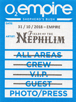 Fields of the Nephilim - O2 Shepherds Bush, London 31.10.18